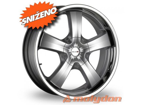 G-FIVE 9.00X20 ET40 5/120 MAK (76) HYPER SILVER STEEL LIP